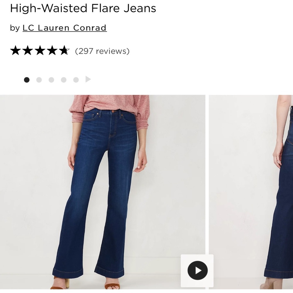 Lauren Conrad flare denim jeans